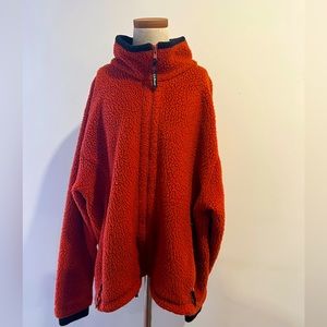 Women’s L.L. Bean Teddy Fleece Jacket in Burnt Sienna